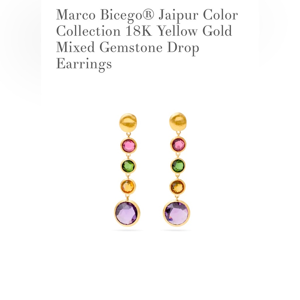 Marco Bicego 18k gemstone earrings